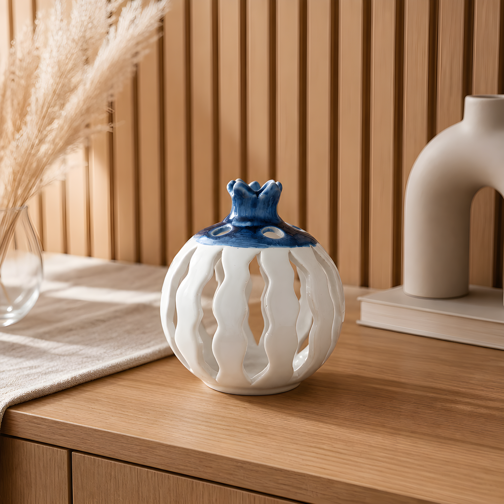 Handcrafted Ceramic Tealight Holder — Cyprus