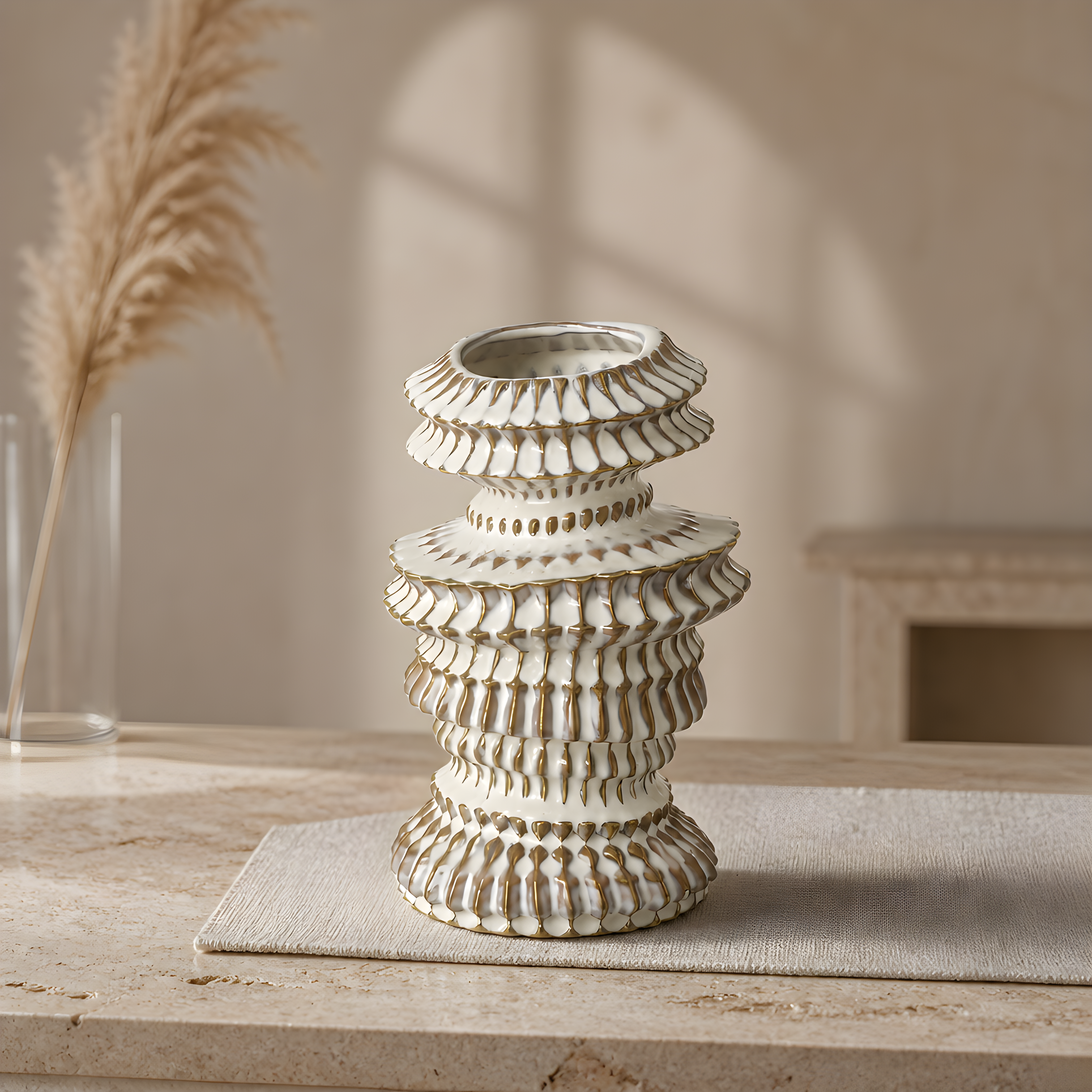 Small Wonky Ceramic Vase 20cm