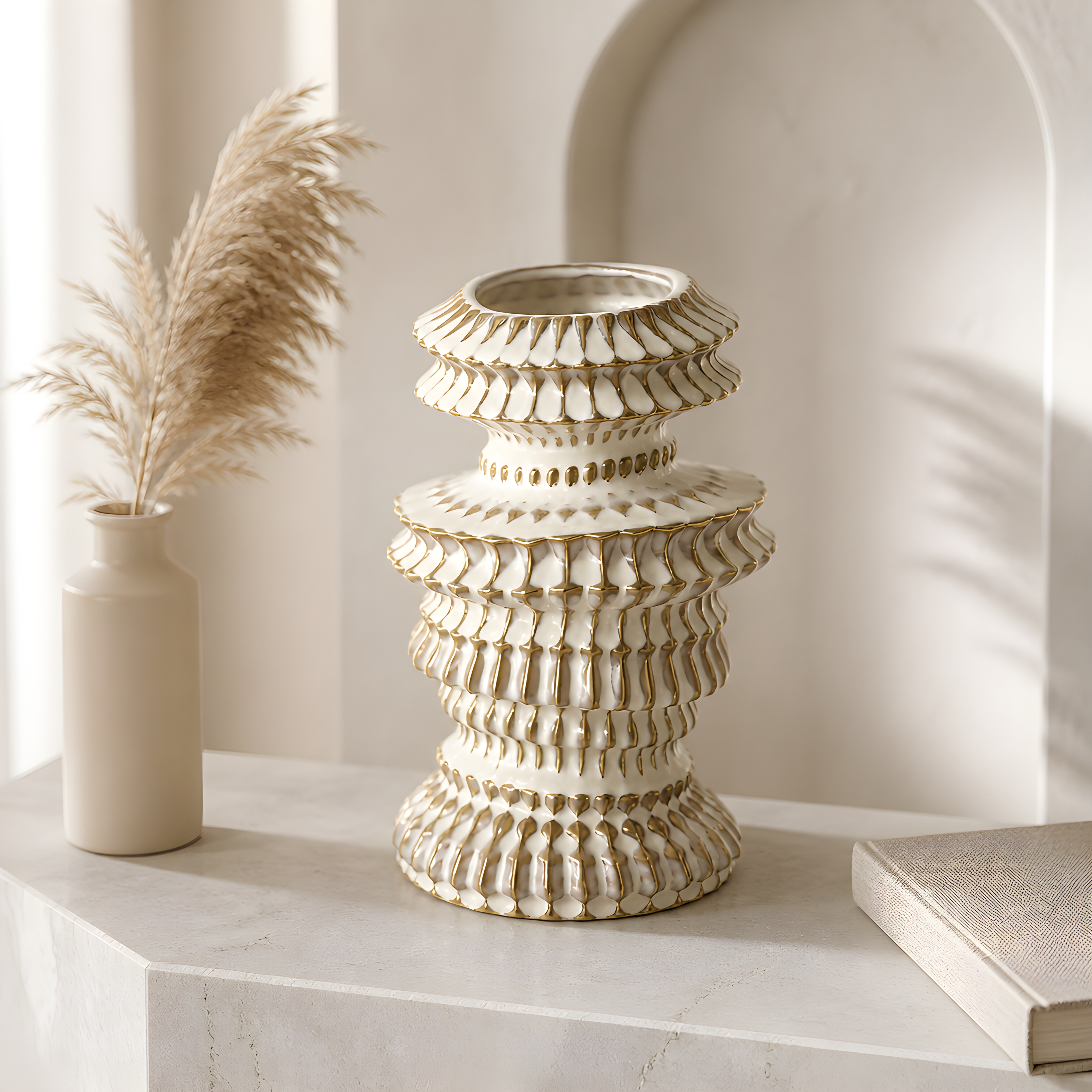 Small Wonky Ceramic Vase 20cm