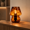 Glass Lamp : Leopard Print