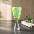Champagne Glass : Lime Green & Ocean Blue