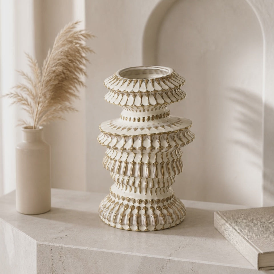 Small Wonky Ceramic Vase 20cm